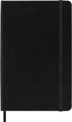Moleskine Classic Dotted Paper Notebook, Hard Cover and Elastic Closure Journal, Color Black, Size Medium 11.5 x 18 cm, 208 Pages