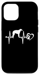 Custodia per iPhone 15 Azawakh Dog Heartbeat Paw Love Funny Puppy Lover