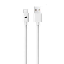 W Wonder Full Power - USB-A naar USB-C kabel - 1 m - wit