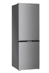 Corbero - Frigorífico Combi No Frost | CCH18574NFX | 327L | 59x91x177 | Luz LED | Crisper y Balcones Ajustables | Estantes de Cristal | 39 Db | Inox