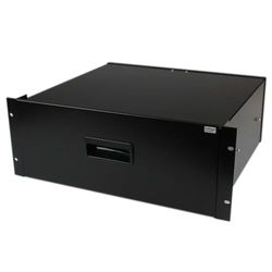 StarTech.com Cassetto per rack 4U, 25 kg, Ripiano per server rack 19" per apparecchiature AV/sever/di rete in acciaio, Cassetto estraibile 4U preassembrato (4UDRAWER)