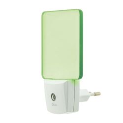 Otio - Luci Notturne Crepuscolari Automatiche - Funzionamento Automatico: Si Accende Di Notte, Si Spegne Di Giorno - Intensità Luminosa Soft - Nessuna Lampadina Da Cambiare - Verde - 10cm