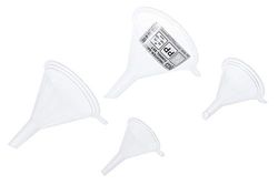 BGS 70191 - Set di imbuti per Alimenti, Ø 55 – 125 mm, 4 Pezzi, per Alimenti