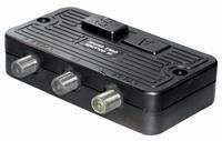 MANAX Interruptor para sistemas BK e Sat, F feminino, 2 conectores F para mulher