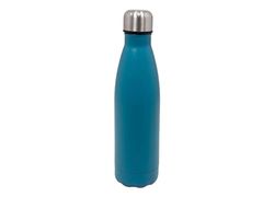 BIANCHERIAWEB Botella térmica de 500 ml, botella de agua, termo de café y bebidas calientes, de acero, monocolor, doble capa, botella de petróleo