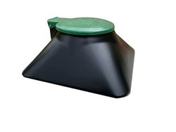 Doggie Dooley Model 3800X Fossa settica dei rifiuti del Cane, Nero con Coperchio Verde, Capacity up to 2 Large or 4 Small Dogs