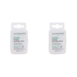 Naturaverde | Pharma - Dopobarba Stick Allume di Rocca per Uomo, per Pelli Sensibili, 100% Naturale, 90g (Confezione da 2)