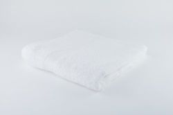 Buscher 20115-100 Drap de bain Tissu éponge coton 400 g / m² 70 x 140 cm Blanc