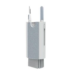 Celly, Kit Pulizia 8 in 1, Compatto Con 8 Accessori, 2 Spazzole, 1 Nebulizzatore, 1 Panno in Microfibra, 1 Punta di Rimozione dello Sporco, 1 Chiave integrata, 1 Stand e 1 Spugna