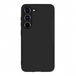 Hama Fodral för Samsung Galaxy S23+ (mobiltelefonfodral skyddar mot stötar, repor och smuts, skyddsfodral möjliggör induktiv laddning, silkeslent matt TPU-fodral med mjukt foder), svart
