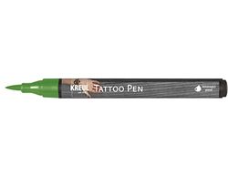 KREUL 62103 - Tattoo Pen verde, ancho de trazo 0,5-3 mm, tinta cosmética a base de agua, duración hasta 5 días, dermatológicamente testado, vegano, sin parabenos