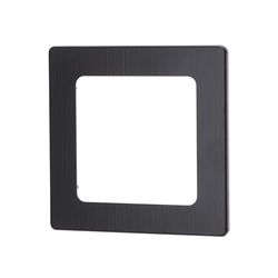Targa da parete in alluminio tedesco/francese a 1 chiave, nera