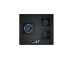 Siemens - Placa de gás, 60 cm, 3 queimadores, Wok, stepFlame, vidro preto, EP6A6CB20