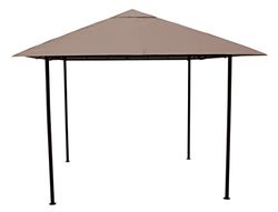 Grande qualità dal 1972 Antico Gazebo Amalfi Flex 3 x 3 m Taupe Gazebo da Giardino Tenda per Feste