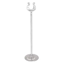 Número de soporte de la tabla 10 "de alto. Acero inoxidable pulido.
