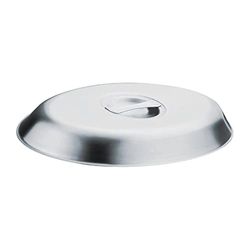 Olympia Oval Vegetable Dish Lid 245x170mm - Silverware Dish Cover P182