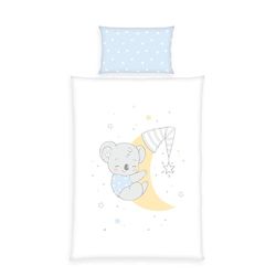Babybest - Juego de Cama para niños, diseño de Koala, Funda de Almohada de 40 x 60 cm Aprox., Funda nórdica de 100 x 135 cm Aprox., con Botones, 100% algodón
