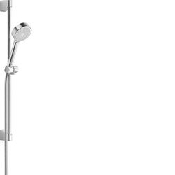 Hansa 44780213 Set Basicjet Parete, Kit di Montaggio, doccetta, Flessibile | Asta 650 mm, Diametro Testa Ø 95 mm, 1 Getto, Tubo Doccia: 1750 mm, Cromo