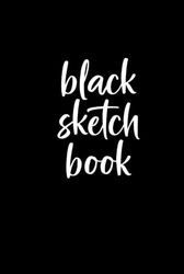 Sketchbook with BLACK PAPER. Sketchbook with 100 black paper. A5 size. Ideal for drawing, sketching or writing in light tones