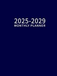 2025-2029 Monthly Planner: 5 years from January 2025 to December 2029 with Holidays and To Do List Goals - Blue HardCover