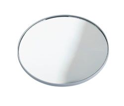Wenko 3660010100 Specchio Ingranditore per Cosmesi, Materiale Plastico, 11,9 x 0,7 x 11,9 cm, Cromo