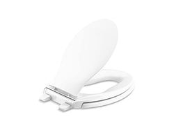 Kohler 4732-RL-0 Transitions Readylatch - Asiento de inodoro alargado de cierre silencioso, color blanco