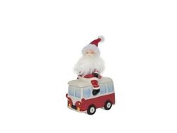 DUE ESSE CHRISTMAS SRL L.Santa Claus bus 18 cm $$, zoals afgebeeld, eenheidsmaat
