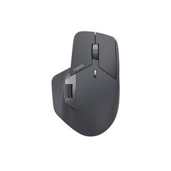 Rapoo I Mouse Wireless MT760LW, Mouse ottico con Adattatore, 4000 dpi, 2,4 GHz, Batteria Ricaricabile Nero