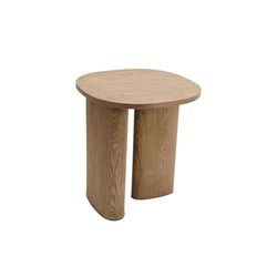 Romimex Mesa Auxiliar Natural Madera MDF Madera de Caoba 56 x 61 x 56 cm