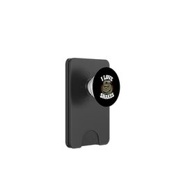 Amo a las serpientes entusiasta de reptiles PopSockets PopWallet para MagSafe