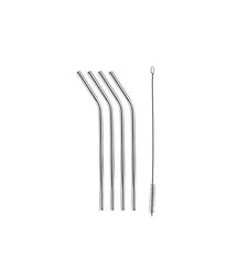 Tescoma 308866 myDRINK 4 pz Cannucce in acciaio inox con spazzola per la pulizia