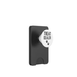 Treat Dealer Paw Prints - Texto divertido para amantes de las mascotas PopSockets PopWallet para MagSafe