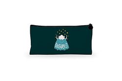Bonamaison Imprimé Numériquement Pochette à Crayon en Toile avec Fermeture à Glissière, Trousse, Boîtier Crayon, Sac à Stylo pour Enfants, Garçons, Filles, Unisexe, 1 Pièce, Taille: 21x12 Cm