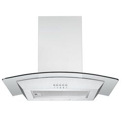 Respekta Campana extractora/Campana de pared de 60 cm/Cubierta de acero inoxidable con pantalla de cristal/Función de extracción y recirculación / CH0160IXB / B / 58 – 62 dB