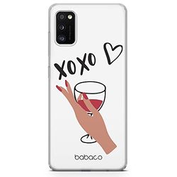 ERT GROUP mobiltelefonfodral för Samsung A41 originalt och officiellt licensierat Babaco mönster XOXO 001 optimalt anpassad till formen på mobiltelefonen, gedeeltelijk transparant