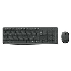 Logitech MK235 Combo Tastiera e Mouse Wireless per Windows, Layout ‎Olandese-Belga AZERTY - Grigio