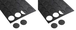 IPEA Tappi Copriviti Adesivi da 13 mm in PVC Neri – 200 Pezzi – Made in Italy – Tappo Adesivo Copriforo e Vite per Mobili, Armadi, Pareti – Copri Vite per Buchi, Viti e Fori – Nero (Confezione da 2)