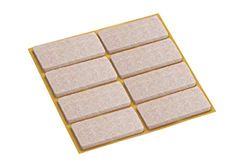 Metafranc 644856 TopSoft 644856 - Protetores de feltro para móveis e cadeiras (autoadesivos, unidades), bege, 20 x 40 mm (8 Stück)