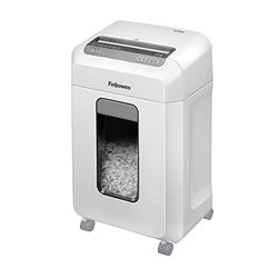 Fellowes 12 Sheet Paper Shredder for Office - Mini Cut Shredder with Auto Reverse & SafeSense Technology - Powershred 12Ms Office Shredder with 23L Pull-Out Bin - DIN Level P4 - Amazon Exclusive