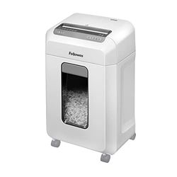 Fellowes Powershred 12MS - Destructora trituradora de Papel, destruye hasta 12 Hojas, minicorte, Nivel de Seguridad DIN P-4, para pequeñas Empresas y oficinas domésticas, 1-3 usuarios, Color Blanco