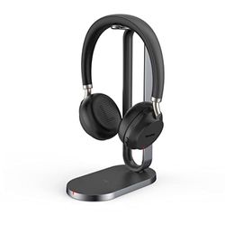 Yealink 1208609 BH72 Teams Bluetooth-headset zwart, USB-A met oplaadstandaard