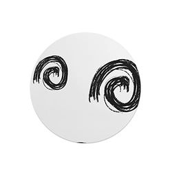 Questo Casa, Round Digital Printed Mouse Pad, Non-Slip Base, for Office and Home, Diameter:22cm