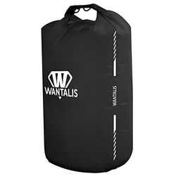 Wantalis vattentät polyesterväska svart 15L vattentät väska för vuxna unisex, 15 l