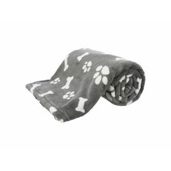 Coperta Kenny, Felpa, 75 × 50 cm, Grigio