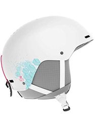 Casque de ski et snowboard pour enfant Salomon, Coque ABS, Mousse intérieure EPS 4D, Taille JRXS, Tour de tête 49-53 cm, Pact, Blanc, L40572100