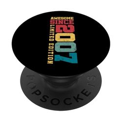Impresionante desde 2007 Edición Limitada Vintage 18 Cumpleaños PopSockets PopGrip Adhesivo