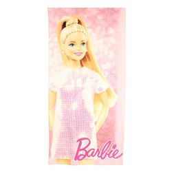 Asciugamano Barbie, Morbido e Assorbente, Ideale per la Spiaggia o la Piscina, Design Colorato e Divertente, Rosa, Taglia unica