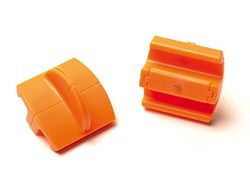 Original Fiskars Lâminas de substituição para máquinas de corte de papel, 2 unidades, para corte reto, High Profile TripleTrack, laranja, 1003904