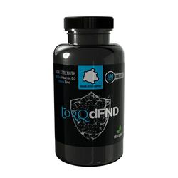 TORQ DFND - Vitamin D3 + Zinc Tablets (180 Tablets), Black