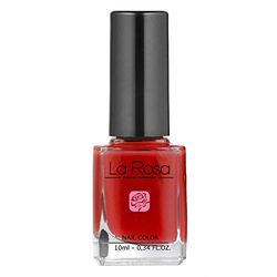 La Rosa Vernis à Ongles N° 108 Rouge Claire avec Teinte de Pavot/Intense/Saturé 10 ml